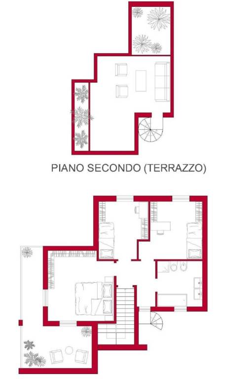 Planimetria rielaborata di PROGETTO - via De Sanct