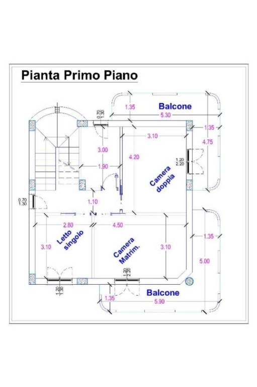 Planimetrie primo piano