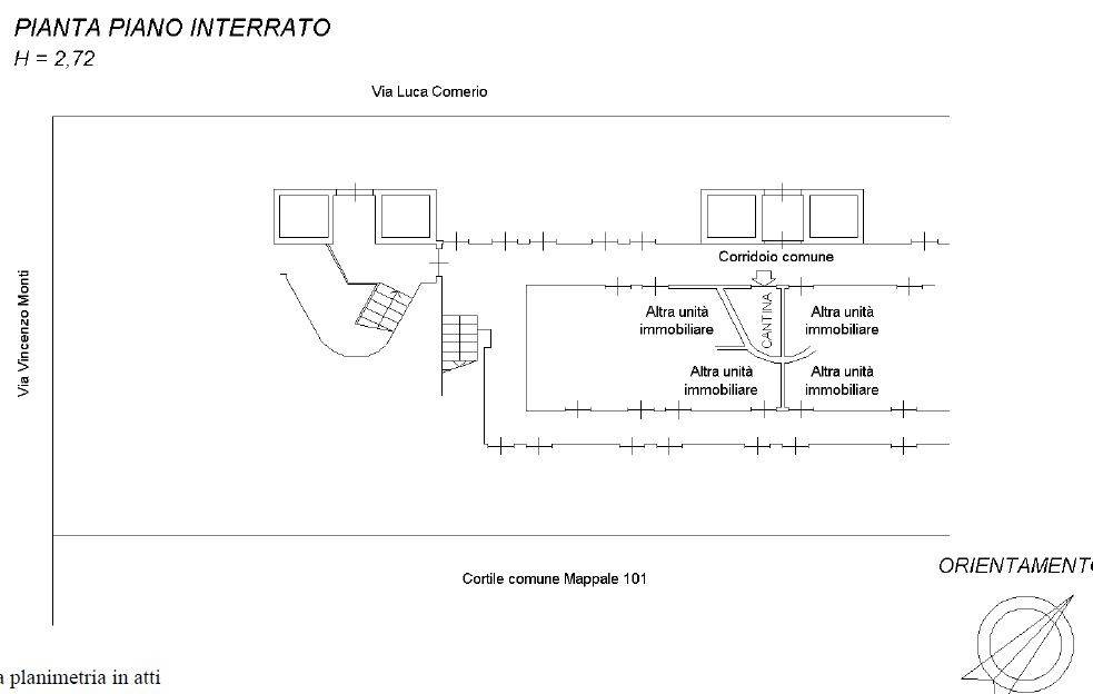 planimetria cantina