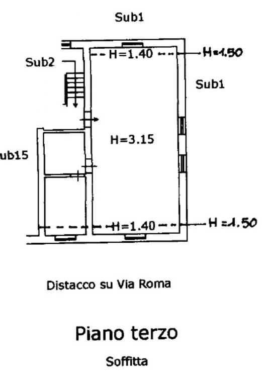 PLANIMETRIA SOFFITTA SAN CASCIANO DEI BAGNI