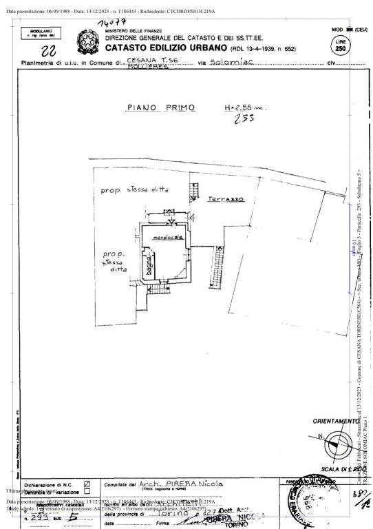 PLANIMETRIA MONOLOCALE