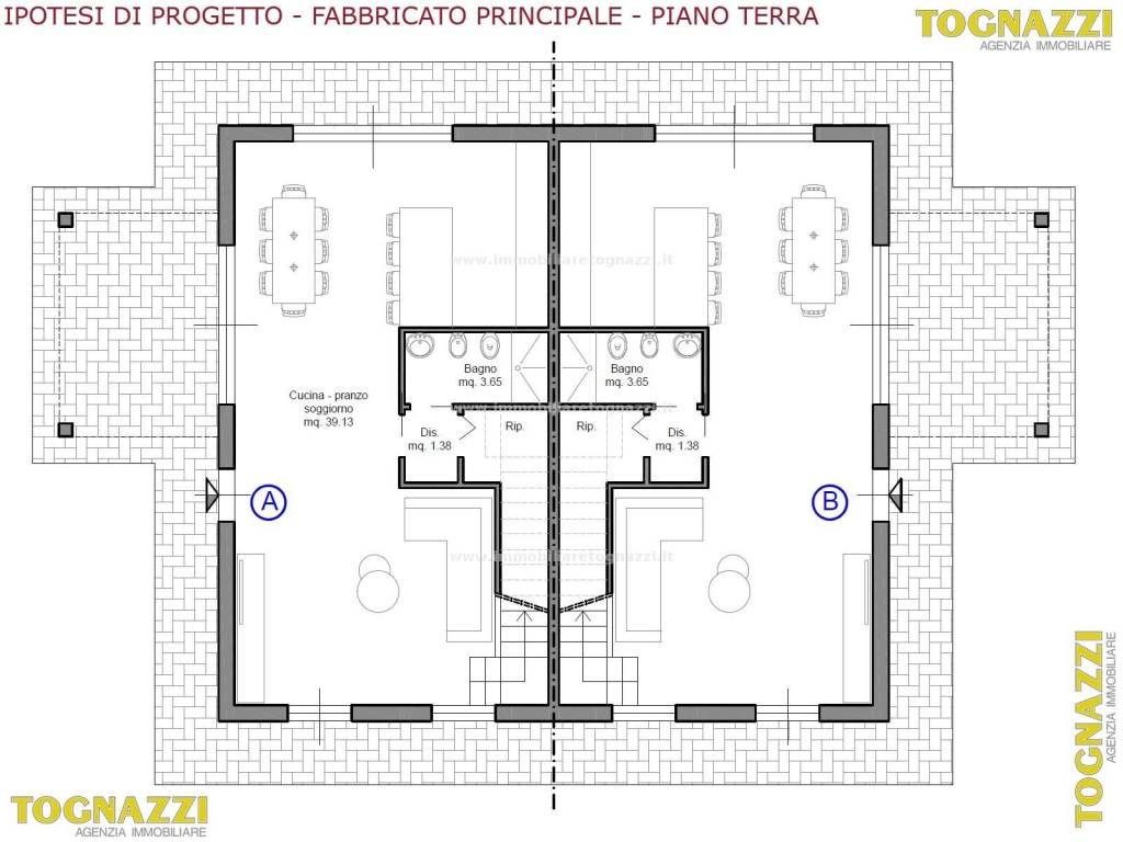 Fabbricato Principale - Piano Terra - Ipotesi di P