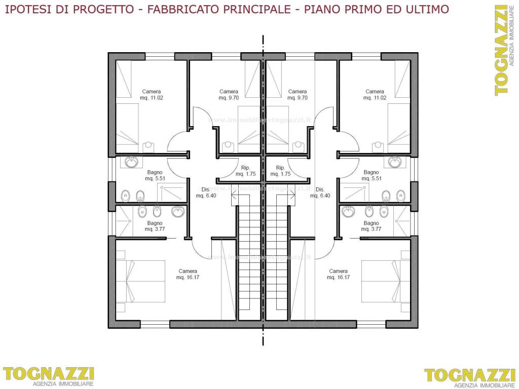 Fabbricato Principale - Piano Primo - Ipotesi di P