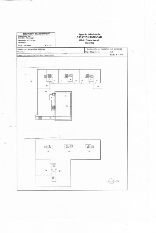 Planimetria Catastale Locali Commerciali 1