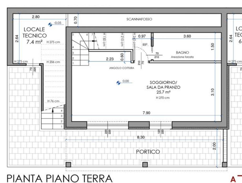 Pianta piano terra T1