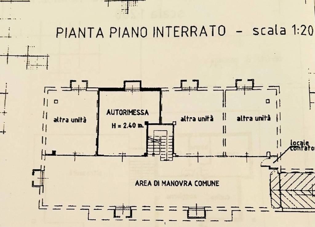 planimetria box auto