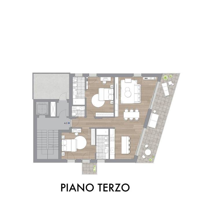 PLANIMETRIA - PIANO TERZO