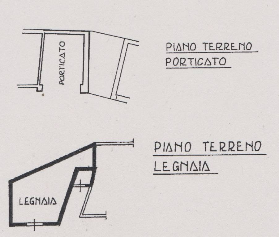 Planimetria parte non abitativa