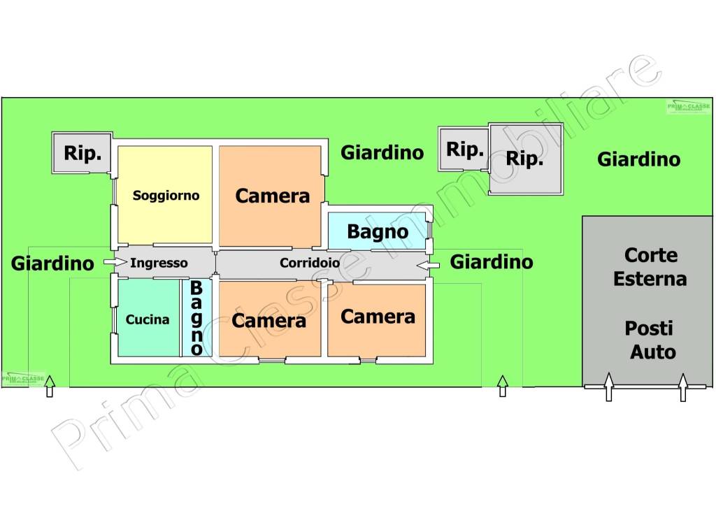 PLANIMETRIA VILLA RASPA 155 ALTERNATIVA