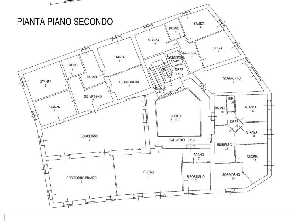 6. Dettaglio secondo piano