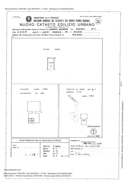 scheda catastale box x pubblicità 1