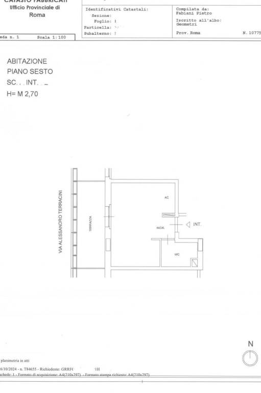 Plan. per annuncio_Via Luigi De Marchi 73 1