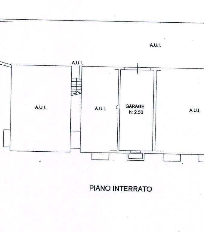 Planimetria Autorimessa Triloc. affittato