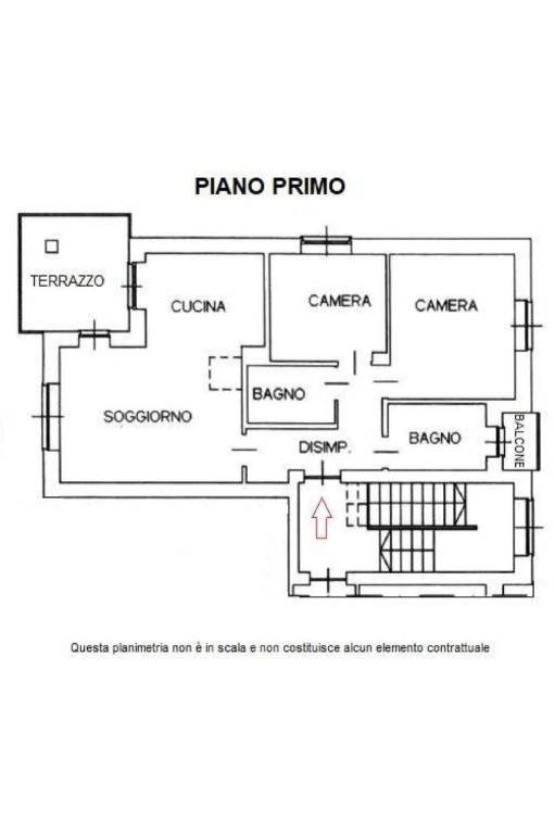 Planimetria pubblicità - Piano Primo 1