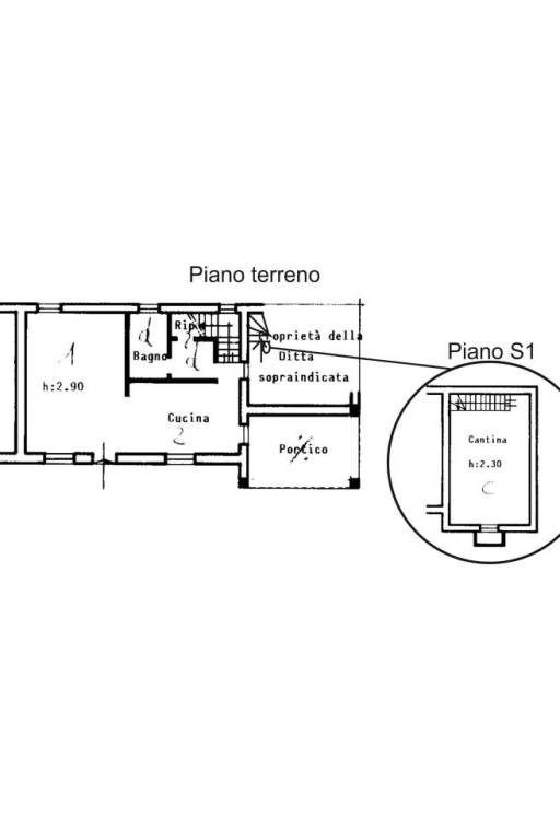 planimetria piano terra+cantina