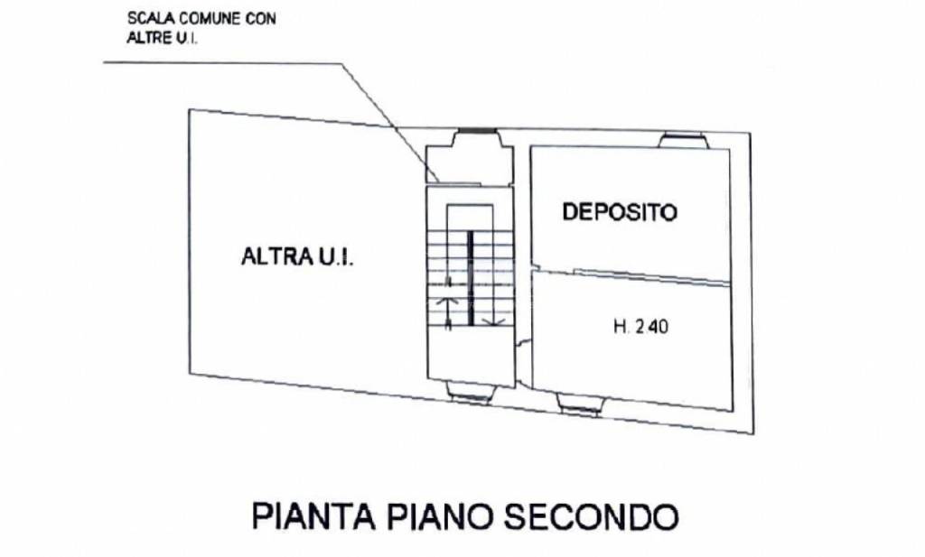 Planimetria piano secondo