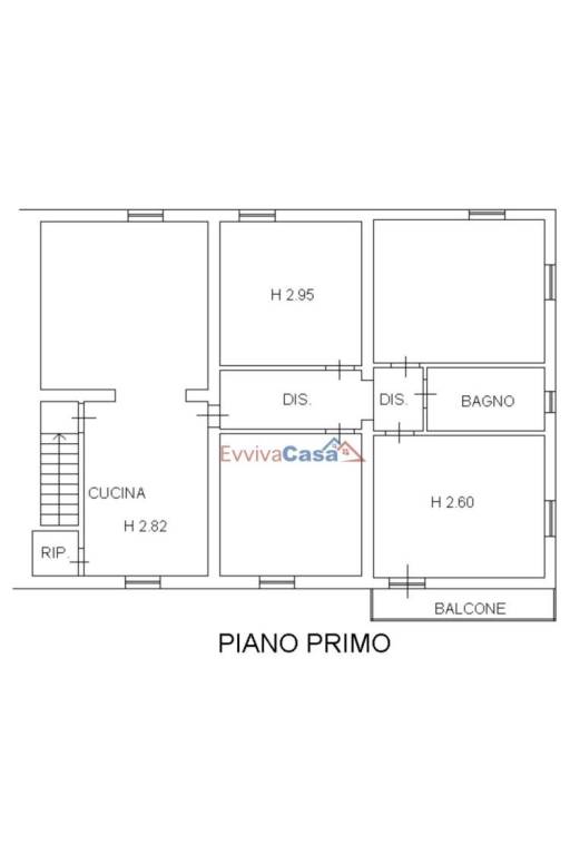 Planimetria piano primo