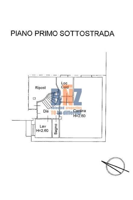 Piano  primo sottostrada