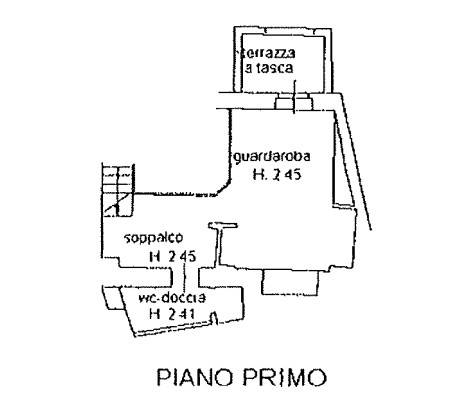 Planimetria piano primo