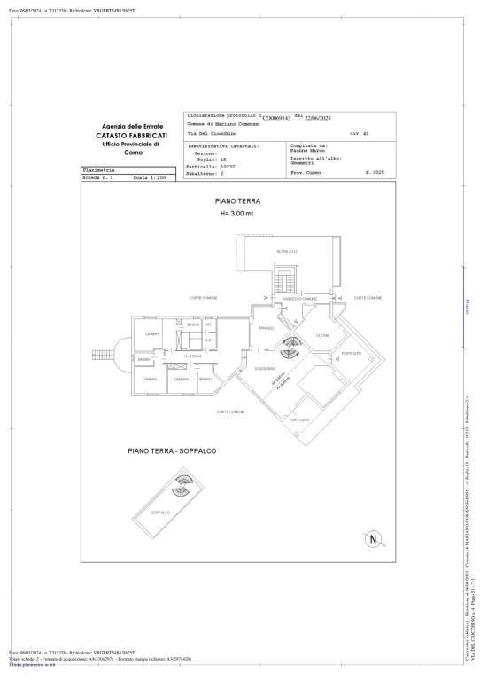 SCHEDE CATASTALI VILLA SUB 2 1