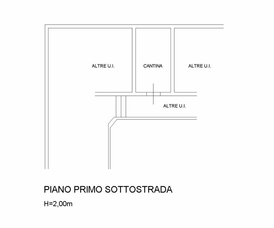 PLANIMETRIA ATTICO REGGIO EMILIA CANTINA