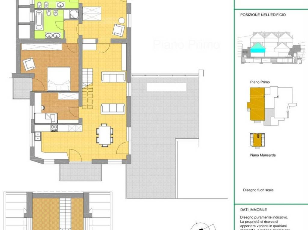 Ampio appartamento duplex con terrazza, ultimo piano - Planimetria 1