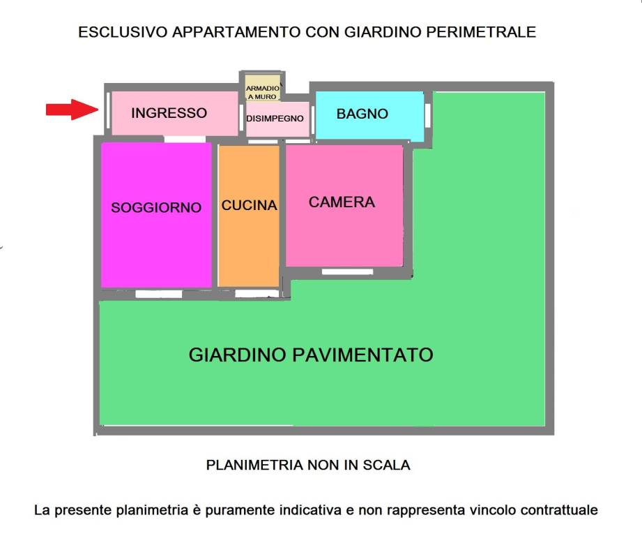 Planimetria WEB Appartamento via G. Mengarini 91