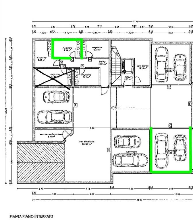 planimetria garage   cantina