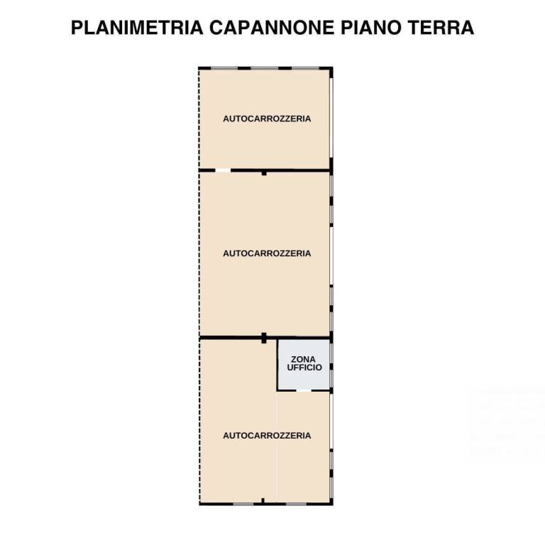 Plan capannone