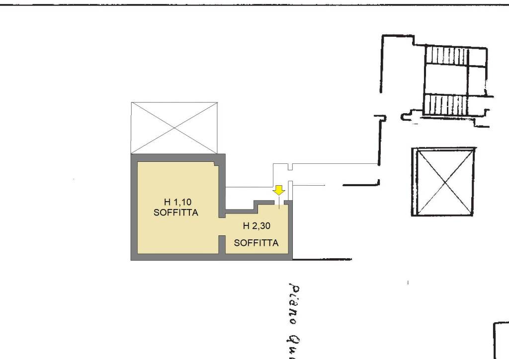 planimetria soffitta scala 1_100