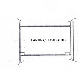 Planimetria cantina/posto auto