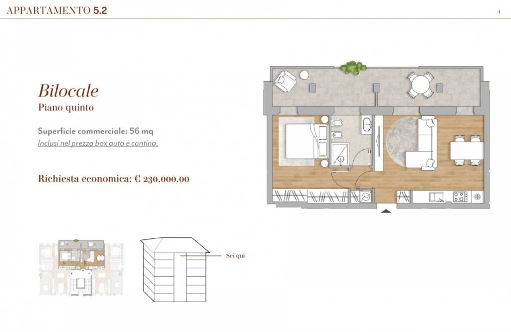 5 2   bilocale euro 230 000