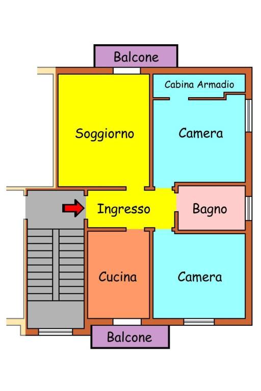 Pianta appartamento