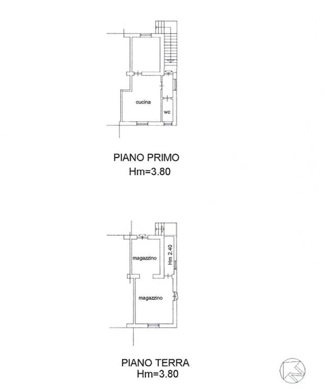 planimetria abitazione piano primo e terra