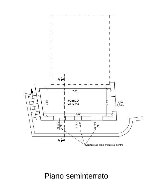 piano seminterrato 