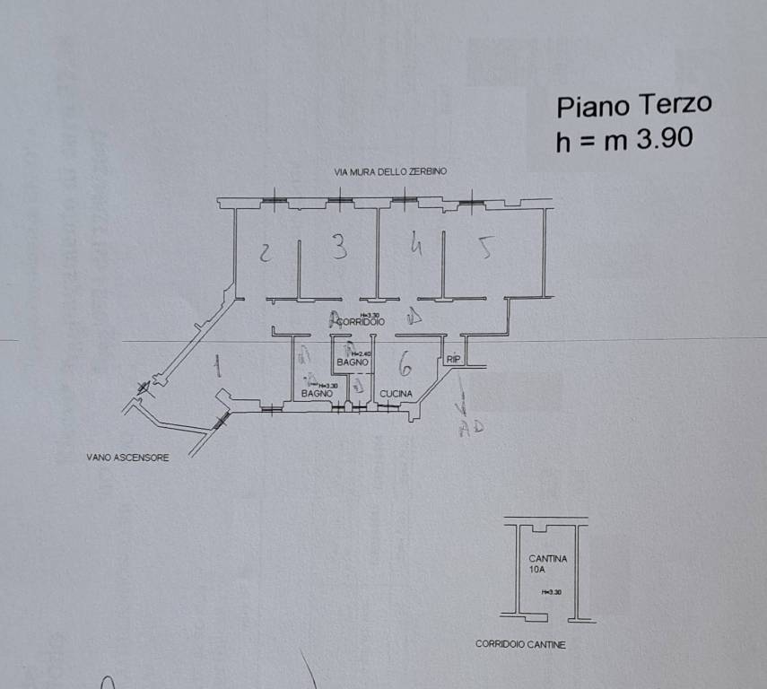 Plan Piazza Zerbino