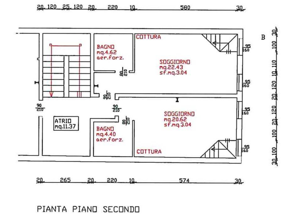 Piano secondo casa Z 