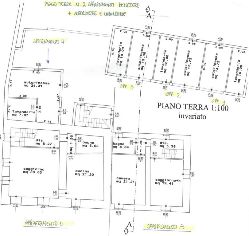 planimetrie mansarde (appartamento 1 e 2) copy-1