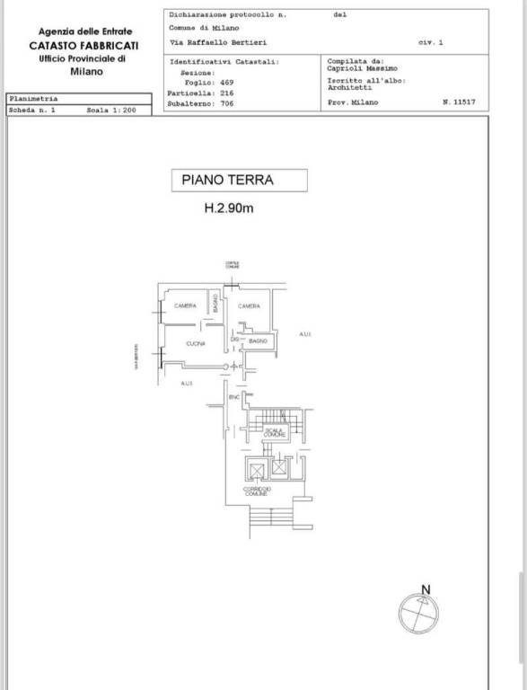 planimetria trilocale