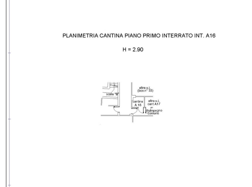 PLANIMETRIA CANTINA VIA SINCHETTO