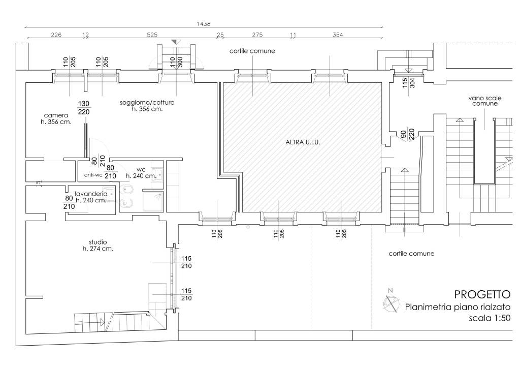 Pianta progetto piano terra scala 1_50 1