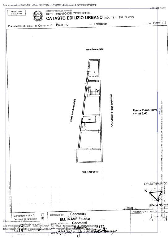 PLN Via Trabucco, n. 109 F 1