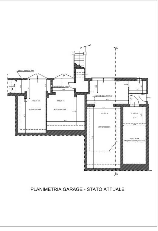 tav.06 garage p.semint1 attuale pianta