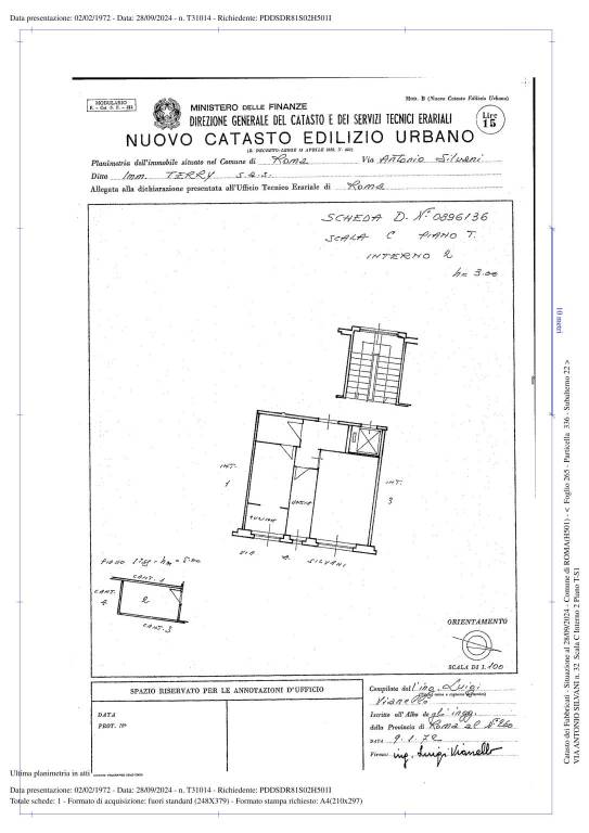 2024.09.28_Planimetria_Roma_Via Antonio Silvani 32