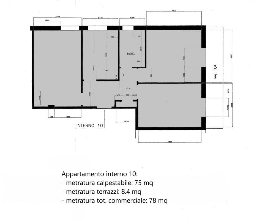 Planimetria appartamento interno 10 - Copia