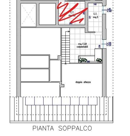 Planimetria piano soppalco 