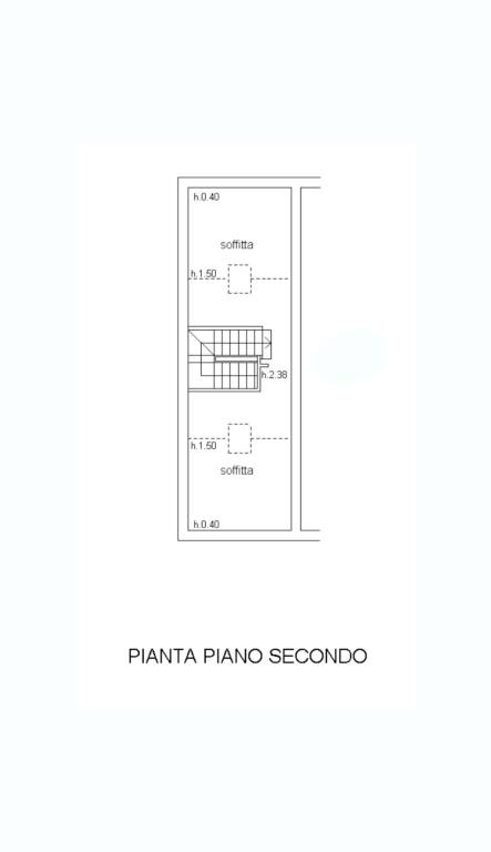 Planimetria piano secondo