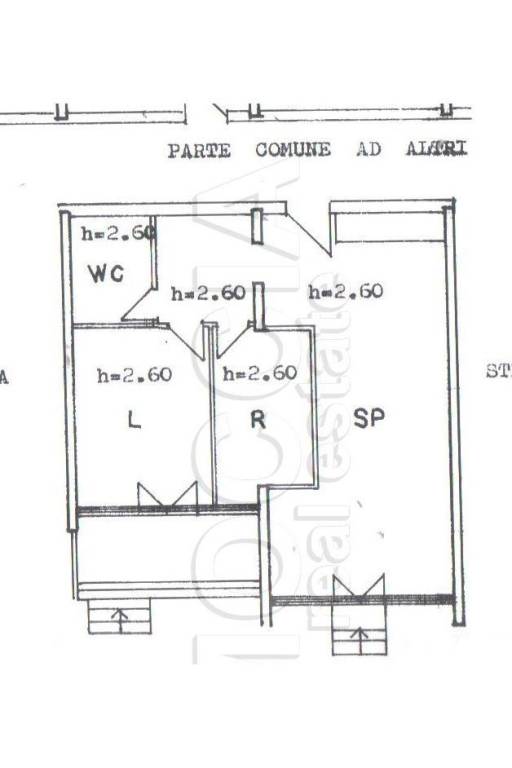 trilocale con un bagno