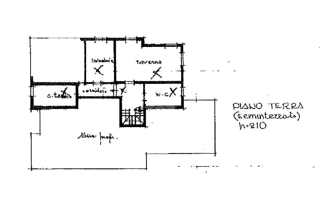 Planimetria piano seminterrato