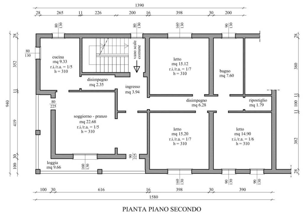 SECONDO PIANO VIALE RISORGIMENTO